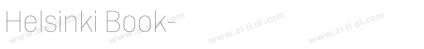 Helsinki Book字体转换